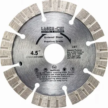 Řezný kotouč LASER-CUT L00111 - Diamantový kotouč segmentový 115 x 22,23 x 12mm LST