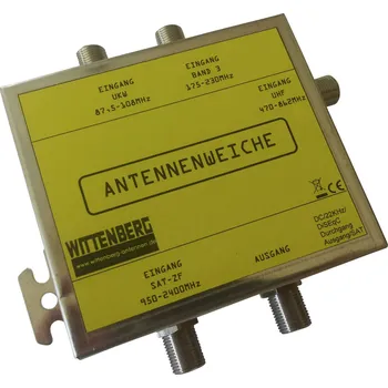 Anténní redukce Wittenberg Antennen 4 in 1 antenní rozbočovač UKW , DAB plus , UHF , SAT