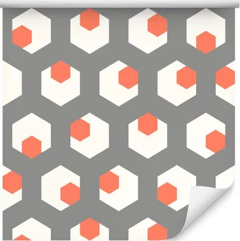 Tapeta Retro tapeta s geometrickými tvary do obýváku