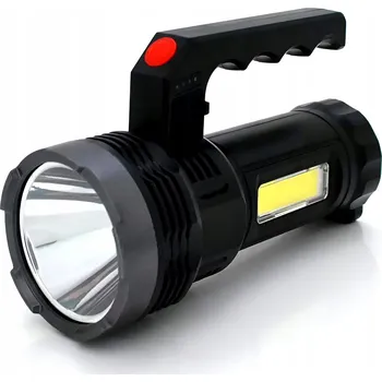 Svítilna AKUMULÁTOROVÁ RUČNÍ SVÍTILNA USB A SOLÁRNÍ, 1 LED + COB, 300 LM