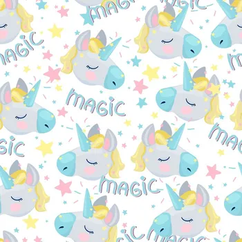 Tapeta Tapeta pro děti - Kouzelní spící jednorožci 53x1000