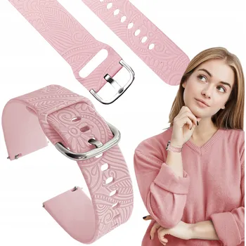 Příslušenství k chytrým hodinkám Řemínek pro Samsung Galaxy Watch 6 Classic 47mm chytré hodinky světle růžový řemínek