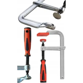 Truhlářská svěrka TRUHLÁŘSKÁ SVĚRKA ŠROUBOVACÍ 160x80mm SVĚRKA TYPU F KOVANÁ Z OCELI