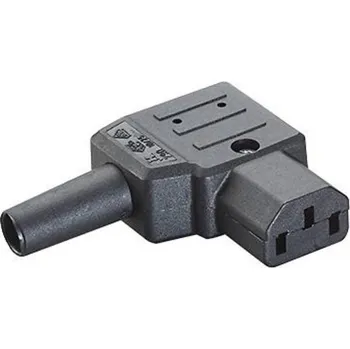 Elektrická zásuvka Bachmann 915173 IEC zástrčka C13/C14 černá 1 ks