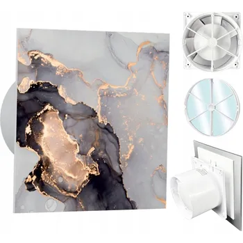 Domácí ventilátor Koupelnový ventilátor airRoxy 01-060 + 01-188 + 07-200 100 mm