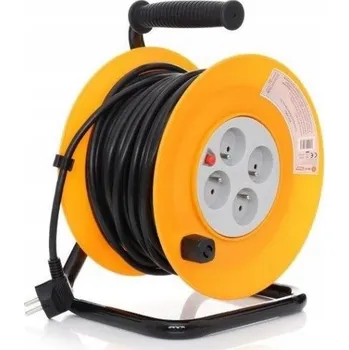 Napájecí kabel Prodlužovací Kabel bubnový stavební BEST 30m 4 zásuvky pro zahradu dílnu kvalitní