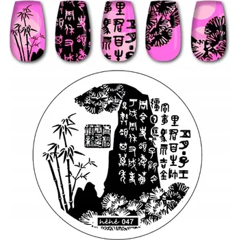 Přípravek na nehty Šablona / Destička na nehty pro zdobení nehtů