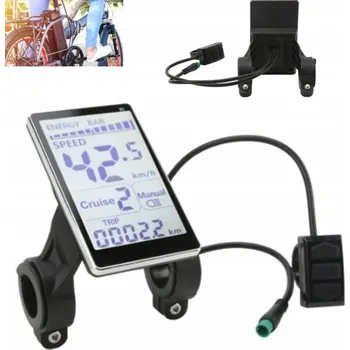 Bezpečnostní kamera ELEKTRICKÝ CYKLO DISPLEJ MĚŘIČ LCD