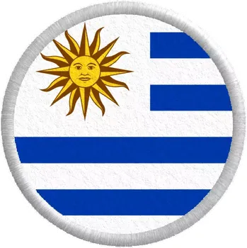 Vlajka Pelisport Uruguayská vlajka tištěná nášivka ø 4,5 cm