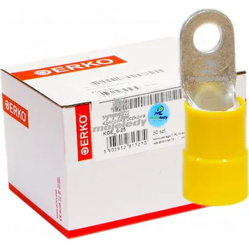 Kabelové oko Izolované kabelové oko KOE 6 25 ERKO 50 Ks