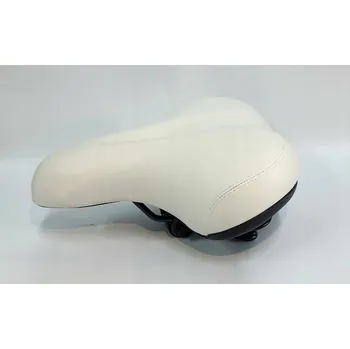 Sedlo na kolo Sedlo sedátko WL-800 s pružinami bílé S154