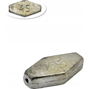 Ploché průběžné olovo na dno, průběžné, ploché 45 g