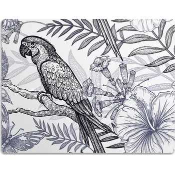 Miska pro psa Vodotěsná podložka pod misku pro psa Papoušek 45x35 cm