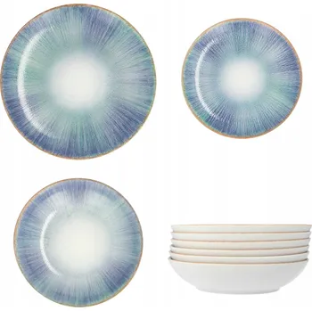 Talíř LUBIANA Jídelní Servis Sada talířů pro 6 osob, 18 dílů