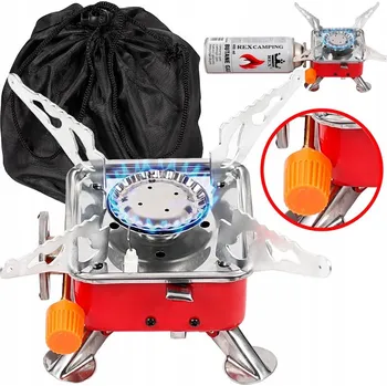Turistický vařič PLYNOVÝ VAŘIČ TURISTICKÝ PŘENOSNÝ + POUZDRO