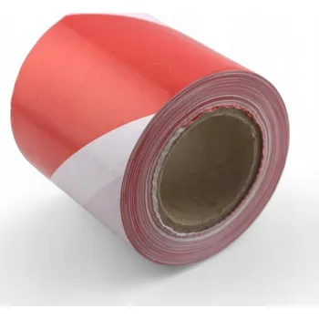 Silná výstražná páska 100m bílo-červená