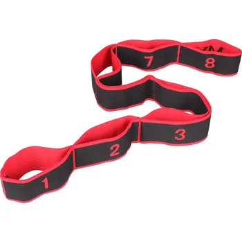 MERCO Strečinkový popruh Yoga 8 Cell Barva: černo-červená