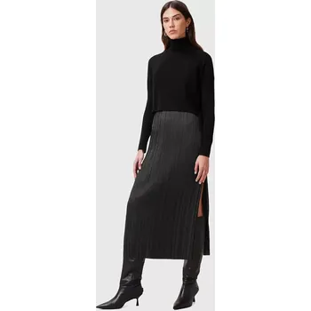 Dámské šaty Šaty a svetr AllSaints VITTORIA černá barva, midi, W030DC 99X, vel. XS