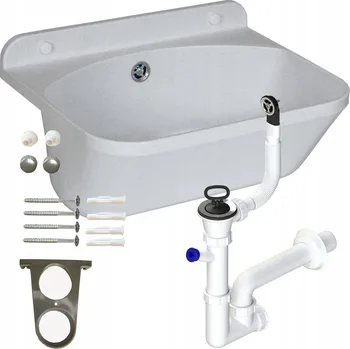 Granitový dřez Botle na lahve bílý