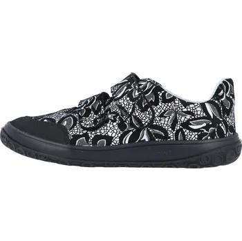 Dětská treková obuv Jonap Nella černobílá kytky Velikost: 33