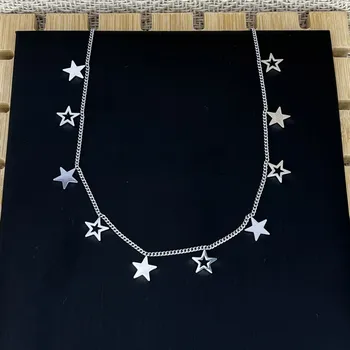 Náhrdelník Atelier Fantazie - Náhrdelník z oceli XXV - Hvězdičky - 44025