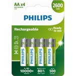 Philips R6B4B260/10 - 4 ks Nabíjecí baterie AA NiMH/1,2V/2600 mAh