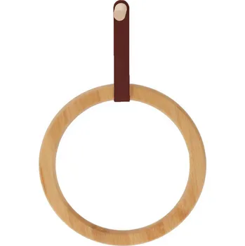 Držák na ručník Bathroom Solutions Bambusový věšák na ručníky, Ø 21 cm, hnědý