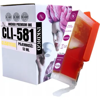 Žlutá inkoustová kazeta Inkdigo pro Canon