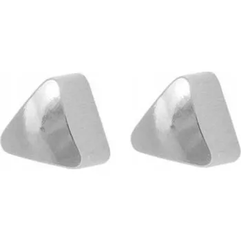 Náušnice NÁUŠNICE STUDEX PLUS R504W TROJÚHELNÍK STŘÍBRNÉ (76)