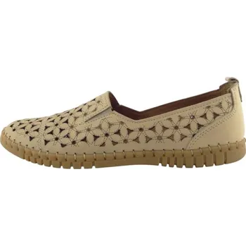 Dámské polobotky Aurelia perforované baleriny 0424713108 Beige, velikost 41