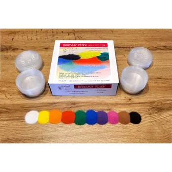 Písek na pískování Malá sada písku pro pískování 10x20g