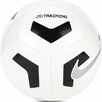 Fotbalový míč Fotbalový míč Nike Pitch Training bílý/černý/stříbrný, velikost 4