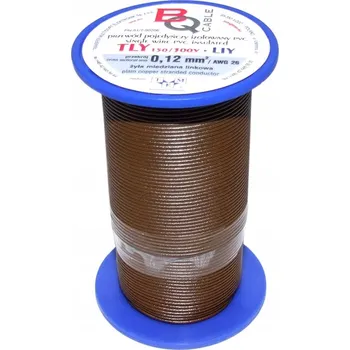 elektrický kabel Vodič TLY/LIY 0,12 mm2 50m Hnědý