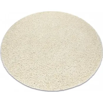 Koberec Kulatý koberec Meggi Shaggy - krémový Rozměr koberce: kruh 80 cm