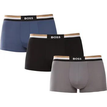Boxerky 3PACK pánské boxerky BOSS vícebarevné (50516542 981) L Možnost vrácení zboží ZDARMA do 120 dnů!