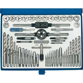 DRAPER Sada závitníků a matric palců a metrických závitníků 52ks 79204