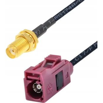 IP kamera Propojovací kabel FAKRA D samice / SMA samice RG174 5m