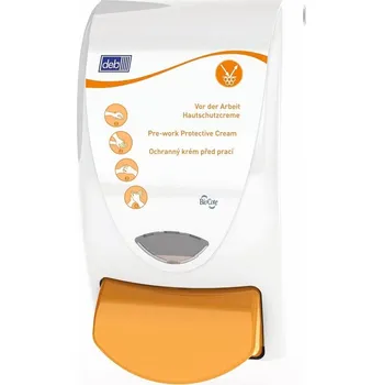 Dávkovač mýdla Dávkovač GLOBAL PROTECT 1l na patrony DEB oranžový