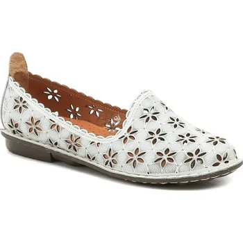 Dámské baleríny Urban Ladies 242-25 bílé dámské nadměrné mokasíny EUR 43