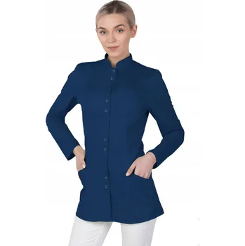 Kuchyňská zástěra 54 DÁMSKÝ ZDRAVOTNICKÝ PLÁŠŤ SE STOJÁČKEM NA ZIP, KOSMETICKÝ ZÁSTĚRA 141SD