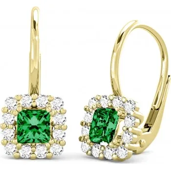 Náušnice Couple, Elegantní visací náušnice Clara, žluté zlato se zirkony, 585-66-3-0298.0Z00.0.00.106.07