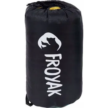 Spacák Turistický spacák Froyak XL ČERNÝ 200x80 s možností spojení + obal