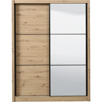 Šatní skříň Skříň šatní se zrcadlem dub artisan NAVARA 165 OG