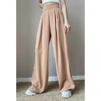 Dámské kalhoty Fondmart Dámské široké kalhoty Dritor béžová S