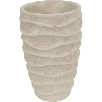 Květináč Betonový květináč Ribbel L bílý/béžový