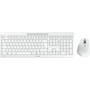 CHERRY Stream Comfort bezdrátový sada klávesnice a myše německá, QWERTZ bílá