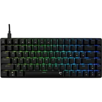 Klávesnice White Shark herní mechanická klávesnice HAMACHI, RGB, modrý switch, US layout, černá (GK-005121)