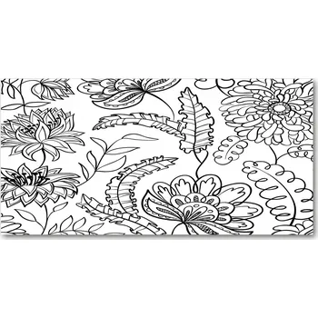 Obraz Panel do kuchyně Květinový vzor 100x50 cm + LEPIDLO