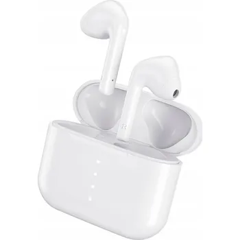 Sluchátka Bezdrátová sluchátka do uší BLUETOOTH Air Buds SPORTOVNÍ BÍLÁ IPX7