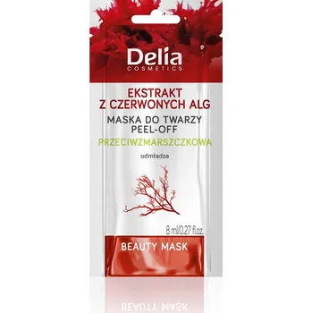 Pleťová maska DELIA Peel-off pleťová maska s extraktem z řas, 8 ml